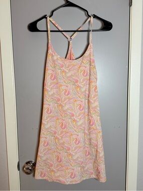 Outdoor Voices Pastel Swirl Slip Dress